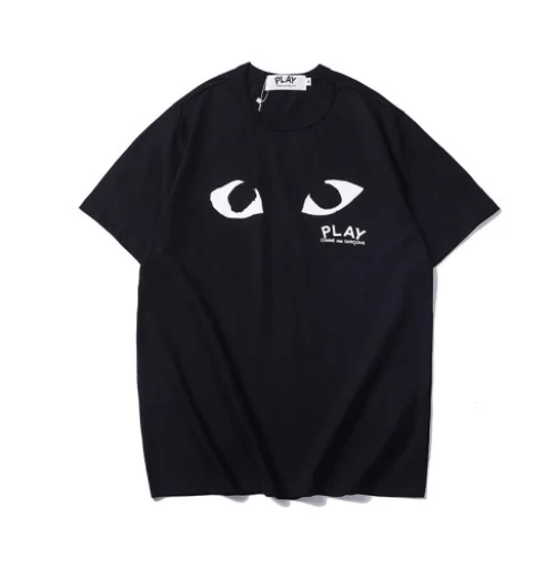 CDG-Black-Eyes-T-Shirt.png CDG Black Eyes T Shirt - Image 1