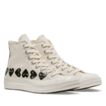 CDG Converse Multi Hearts High Top Beige - Image 2