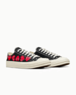 CDG Converse Multi Hearts Low Top Black - Image 2