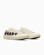 CDG Converse Multi Hearts Low Top White - Image 2