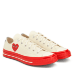 CDG Converse Red Sole Low Top (Beige) - Image 2
