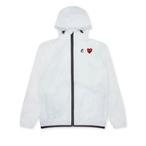 CDG-K-Way-Zip-Jacket-White.png CDG K-Way Zip Jacket White - Image 1