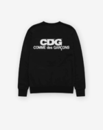 CDG Logo Crew Neck Sweatshirt Black
