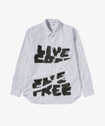 CDG Men’s Live Free Curved Printed Shirt