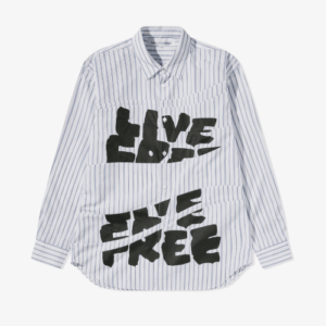 CDG Men’s Live Free Curved Printed Shirt