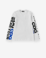 CDG Message Longsleeve T-Shirt White