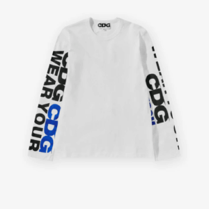 CDG Message Longsleeve T-Shirt White