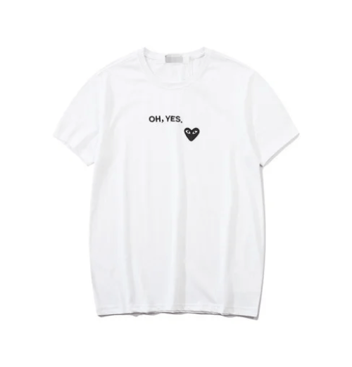 CDG-Oh-Yes-White-Tee.png CDG Oh Yes White Tee - Image 1
