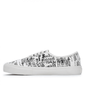 CDG Originals Message Vans UA Authentic Sneakers White