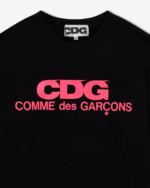 CDG Pink Logo Sweatshirt Black - Image 2