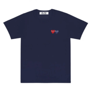 CDG Play Basic T-Shirt Two Emblems