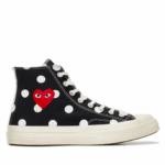 CDG Play Converse Polka Dot Red Heart Chuck Taylor All Star ’70 High Sneakers