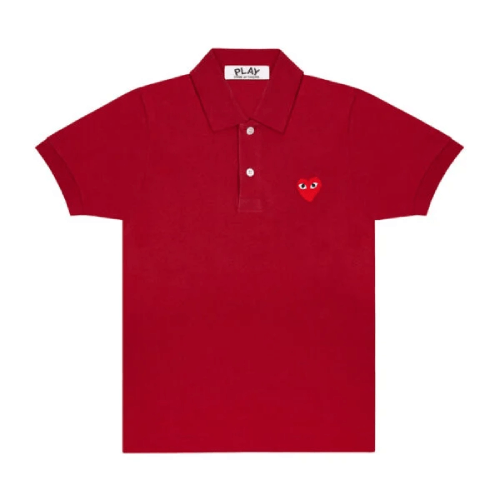 CDG-Play-Polo-Red-Emblem-Burgundy.png CDG Play Polo Red Emblem (Burgundy) - Image 1