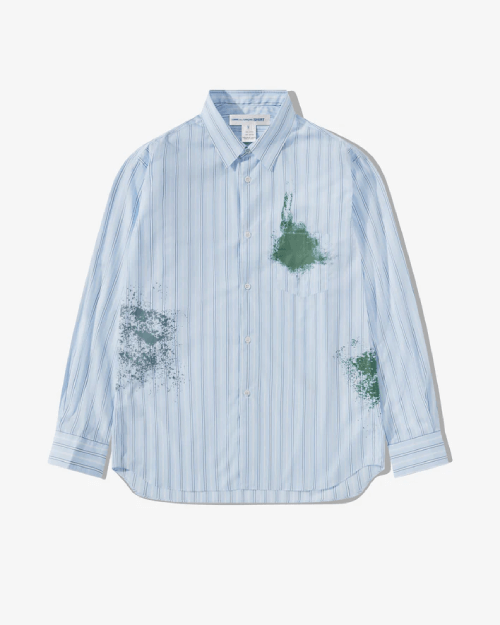CDG-SHIRT-Mens-Cotton-Poplin-Garment-Printed-Shirt-Stripe.png CDG SHIRT Men’s Cotton Poplin Garment Printed Shirt Stripe - Image 1