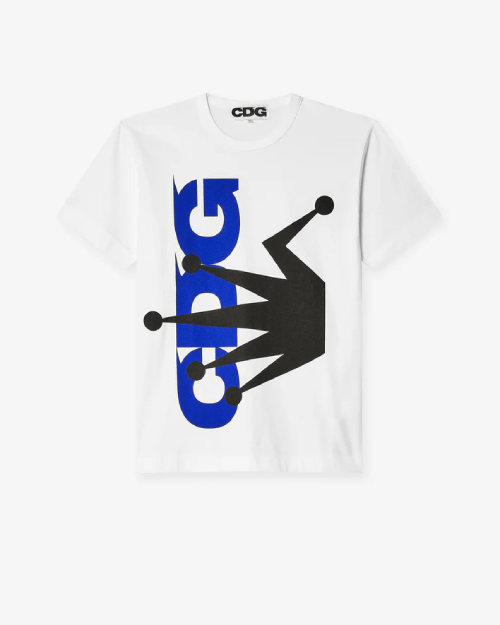 CDG-Stussy-Mens-T-Shirt-White.png CDG Stüssy Men's T-Shirt White - Image 1
