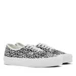 CDG Vans Message Authentic Sneakers White/Black - Image 2