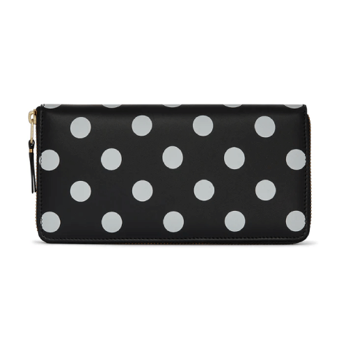 CDG-Wallet-Polka-Dots-Printed-Black-SA0110PD.png CDG Wallet Polka Dots Printed Black SA0110PD - Image 1