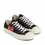 CDG Converse Big Heart Low Top (Black) - Image 2