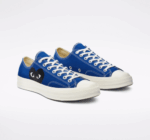 Cdg Converse Black Heart Low Top Blue - Image 3