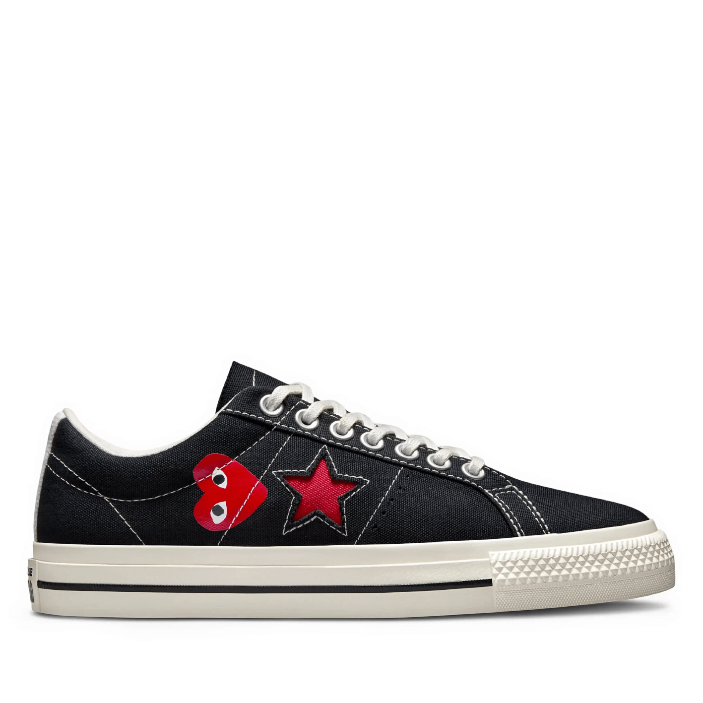 CONVERSE-ONE-STAR-LOW-TOP-BLACK-1.png Cdg Converse One Star Low Top Black - Image 1