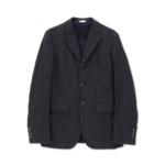 CDG Crushed Linen Cotton Twill Jacket Brown