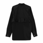 CDG Black Frill Insert Shirt - Image 2