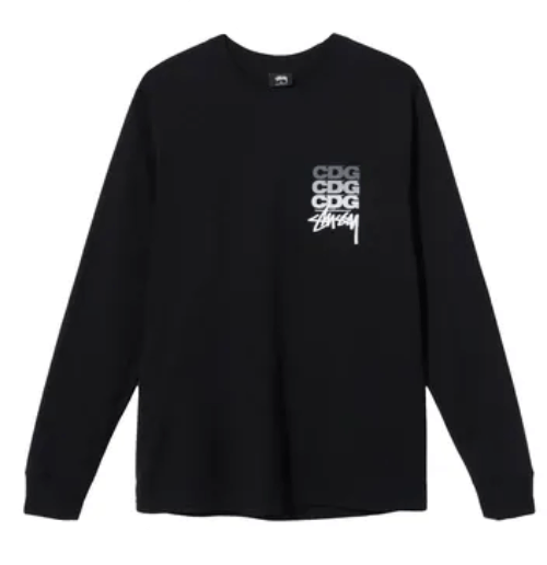 Stussy-x-CDG-Stack-Black.png Stüssy x CDG Stack (Black) - Image 1